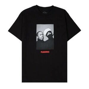 Pleasures x outcast alphabet tee shirt collab sold out streetwear casual men’s